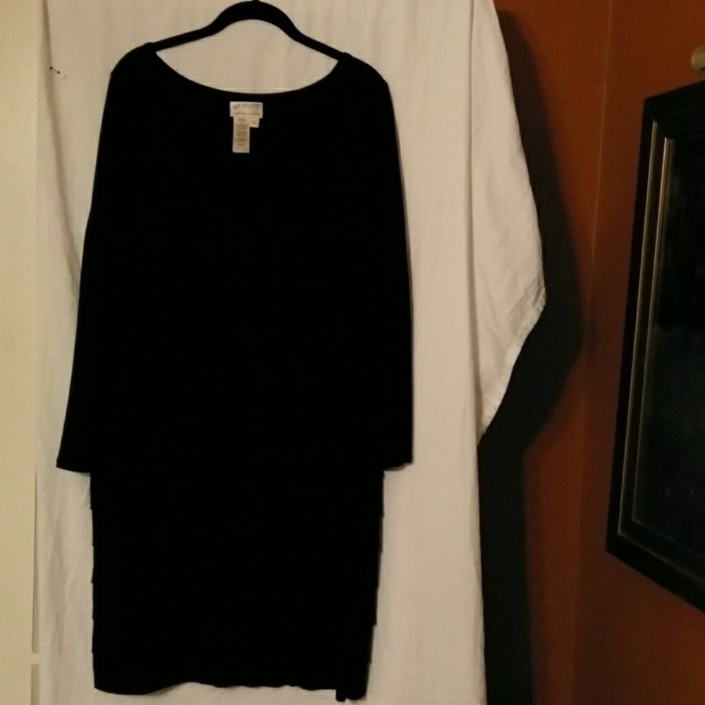 Black long sleeve dress,  gently worn